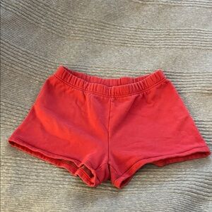 Aritzia Red Casual Shorts